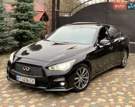 Черный Инфинити Q50, объемом двигателя 2.14 л и пробегом 190 тыс. км за 13350 $, фото 1 на Automoto.ua
