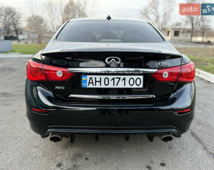 Черный Инфинити Q50, объемом двигателя 3.7 л и пробегом 186 тыс. км за 16300 $, фото 3 на Automoto.ua