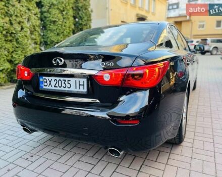 Черный Инфинити Q50, объемом двигателя 2 л и пробегом 53 тыс. км за 18900 $, фото 7 на Automoto.ua