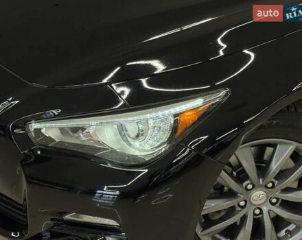 Черный Инфинити Q50, объемом двигателя 3 л и пробегом 137 тыс. км за 15499 $, фото 2 на Automoto.ua