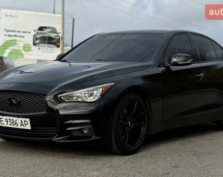 Черный Инфинити Q50, объемом двигателя 3 л и пробегом 155 тыс. км за 12000 $, фото 4 на Automoto.ua