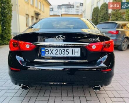 Черный Инфинити Q50, объемом двигателя 2 л и пробегом 53 тыс. км за 18900 $, фото 10 на Automoto.ua