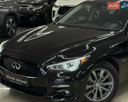 Черный Инфинити Q50, объемом двигателя 3 л и пробегом 137 тыс. км за 15499 $, фото 1 на Automoto.ua