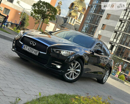 Чорний Інфініті Q50, об'ємом двигуна 3 л та пробігом 50 тис. км за 18650 $, фото 1 на Automoto.ua