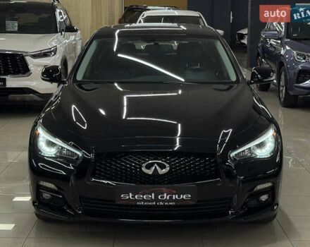 Черный Инфинити Q50, объемом двигателя 3 л и пробегом 137 тыс. км за 15499 $, фото 3 на Automoto.ua