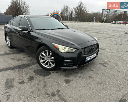 Черный Инфинити Q50, объемом двигателя 3 л и пробегом 80 тыс. км за 13300 $, фото 2 на Automoto.ua