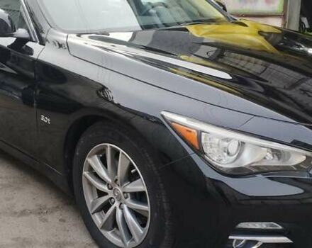 Черный Инфинити Q50, объемом двигателя 3 л и пробегом 200 тыс. км за 18000 $, фото 2 на Automoto.ua