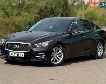 Черный Инфинити Q50, объемом двигателя 3 л и пробегом 157 тыс. км за 13500 $, фото 1 на Automoto.ua