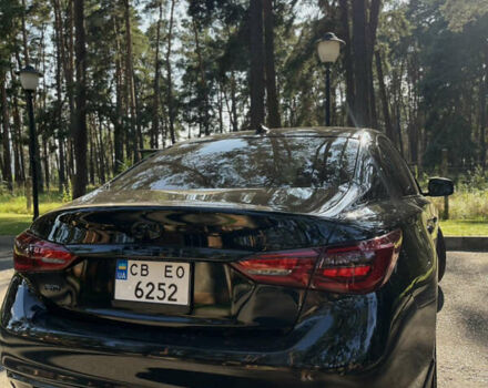 Черный Инфинити Q50, объемом двигателя 3 л и пробегом 73 тыс. км за 23000 $, фото 2 на Automoto.ua