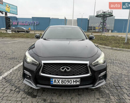 Чорний Інфініті Q50, об'ємом двигуна 3 л та пробігом 86 тис. км за 14500 $, фото 1 на Automoto.ua