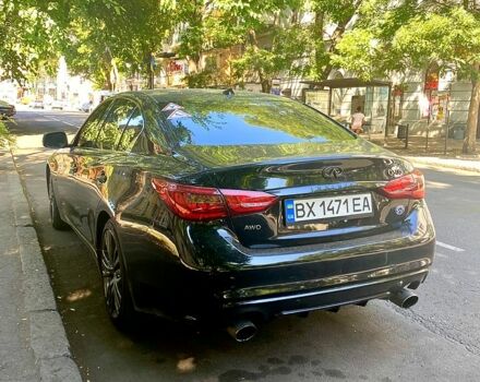 Черный Инфинити Q50, объемом двигателя 3 л и пробегом 67 тыс. км за 18000 $, фото 1 на Automoto.ua