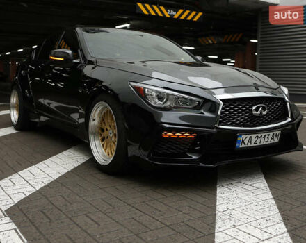 Черный Инфинити Q50, объемом двигателя 3 л и пробегом 157 тыс. км за 17777 $, фото 1 на Automoto.ua