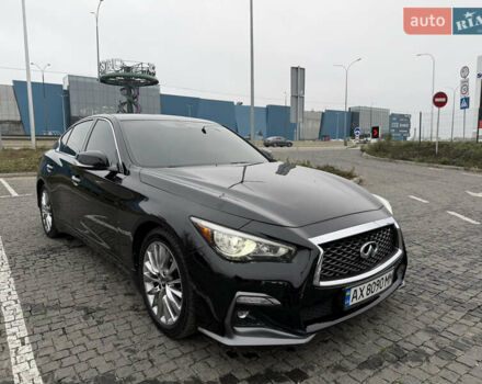 Чорний Інфініті Q50, об'ємом двигуна 3 л та пробігом 86 тис. км за 14500 $, фото 2 на Automoto.ua