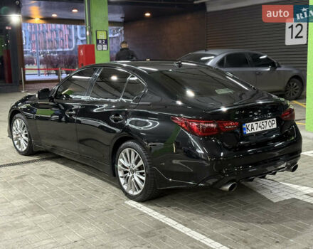 Черный Инфинити Q50, объемом двигателя 3 л и пробегом 64 тыс. км за 21500 $, фото 1 на Automoto.ua