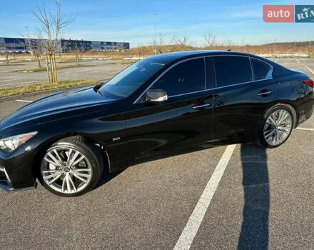 Черный Инфинити Q50, объемом двигателя 1.99 л и пробегом 90 тыс. км за 20000 $, фото 3 на Automoto.ua