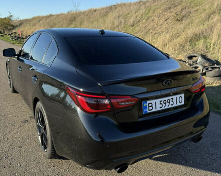 Черный Инфинити Q50, объемом двигателя 3 л и пробегом 114 тыс. км за 23700 $, фото 1 на Automoto.ua