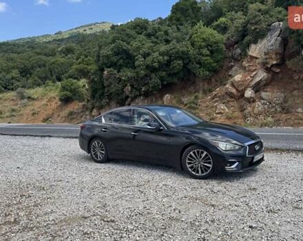 Черный Инфинити Q50, объемом двигателя 3 л и пробегом 84 тыс. км за 17200 $, фото 1 на Automoto.ua