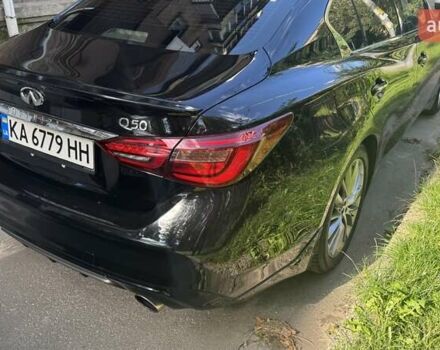 Черный Инфинити Q50, объемом двигателя 3 л и пробегом 84 тыс. км за 17200 $, фото 5 на Automoto.ua