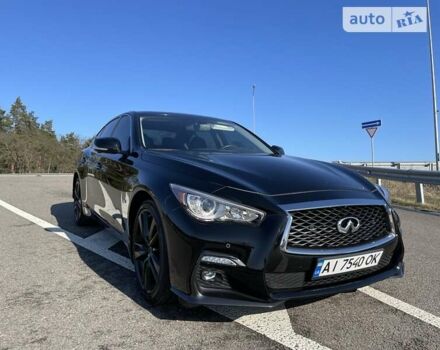 Чорний Інфініті Q50, об'ємом двигуна 3 л та пробігом 71 тис. км за 20500 $, фото 1 на Automoto.ua