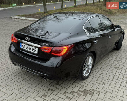 Черный Инфинити Q50, объемом двигателя 1.99 л и пробегом 38 тыс. км за 21500 $, фото 6 на Automoto.ua