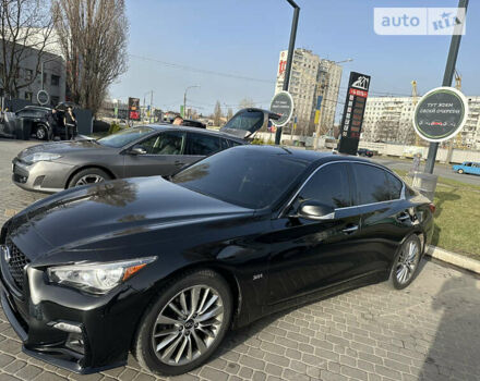 Чорний Інфініті Q50, об'ємом двигуна 3 л та пробігом 79 тис. км за 18500 $, фото 2 на Automoto.ua