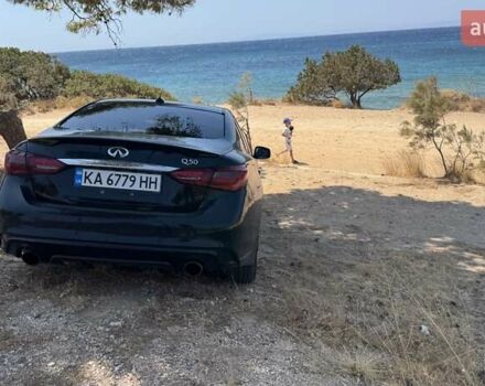 Черный Инфинити Q50, объемом двигателя 3 л и пробегом 84 тыс. км за 17200 $, фото 2 на Automoto.ua