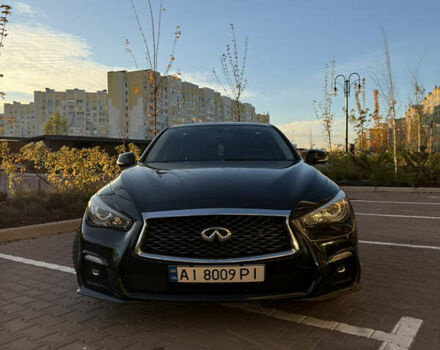 Чорний Інфініті Q50, об'ємом двигуна 3 л та пробігом 82 тис. км за 23000 $, фото 1 на Automoto.ua