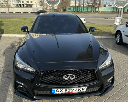 Чорний Інфініті Q50, об'ємом двигуна 3 л та пробігом 79 тис. км за 18500 $, фото 1 на Automoto.ua