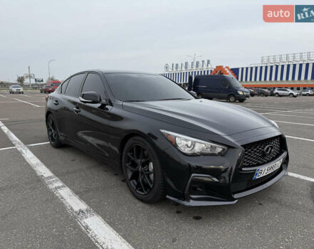 Чорний Інфініті Q50, об'ємом двигуна 3 л та пробігом 115 тис. км за 22000 $, фото 1 на Automoto.ua