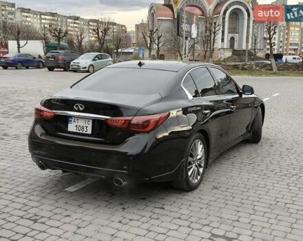 Черный Инфинити Q50, объемом двигателя 3 л и пробегом 48 тыс. км за 22999 $, фото 2 на Automoto.ua