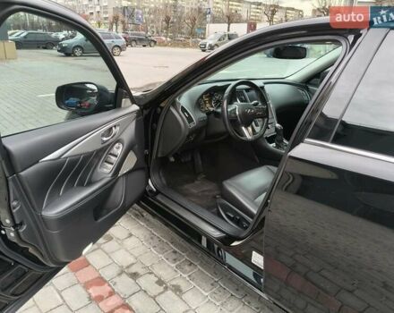 Черный Инфинити Q50, объемом двигателя 3 л и пробегом 48 тыс. км за 22999 $, фото 9 на Automoto.ua