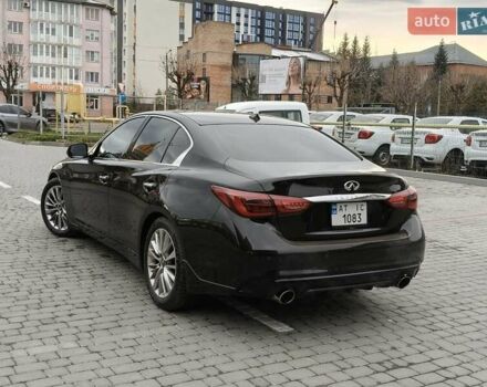Черный Инфинити Q50, объемом двигателя 3 л и пробегом 48 тыс. км за 22999 $, фото 3 на Automoto.ua