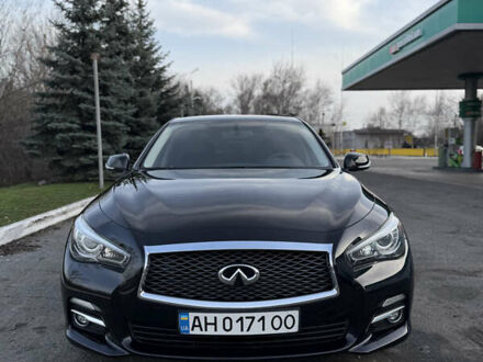 Черный Инфинити Q50, объемом двигателя 3.7 л и пробегом 186 тыс. км за 16300 $, фото 1 на Automoto.ua