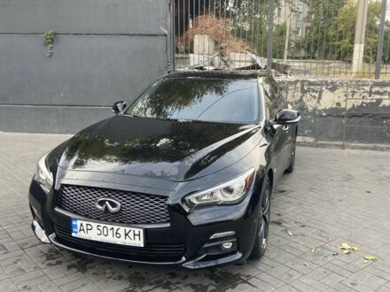 Черный Инфинити Q50, объемом двигателя 3 л и пробегом 122 тыс. км за 16999 $, фото 1 на Automoto.ua