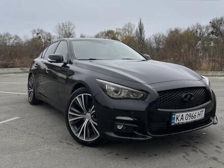 Черный Инфинити Q50, объемом двигателя 3 л и пробегом 110 тыс. км за 15500 $, фото 1 на Automoto.ua