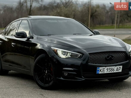 Черный Инфинити Q50, объемом двигателя 3 л и пробегом 155 тыс. км за 12000 $, фото 1 на Automoto.ua