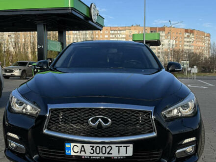 Черный Инфинити Q50, объемом двигателя 3 л и пробегом 175 тыс. км за 13700 $, фото 1 на Automoto.ua
