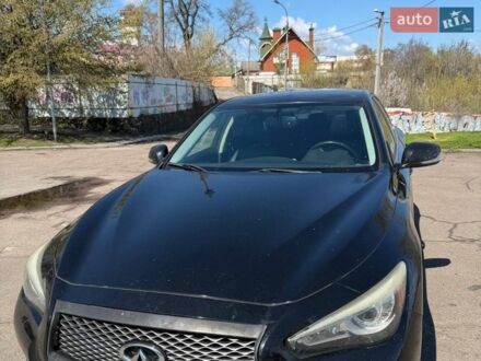 Черный Инфинити Q50, объемом двигателя 1.99 л и пробегом 129 тыс. км за 11000 $, фото 1 на Automoto.ua