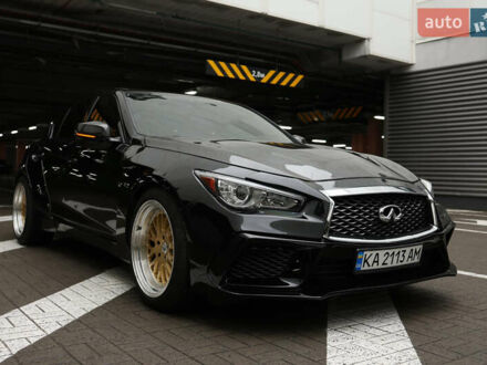 Черный Инфинити Q50, объемом двигателя 3 л и пробегом 157 тыс. км за 17777 $, фото 1 на Automoto.ua