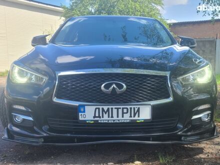Черный Инфинити Q50, объемом двигателя 0 л и пробегом 95 тыс. км за 19000 $, фото 1 на Automoto.ua