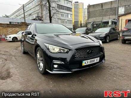 Чорний Інфініті Q50, об'ємом двигуна 3 л та пробігом 52 тис. км за 26500 $, фото 1 на Automoto.ua