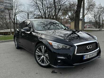 Чорний Інфініті Q50, об'ємом двигуна 3 л та пробігом 82 тис. км за 16500 $, фото 1 на Automoto.ua