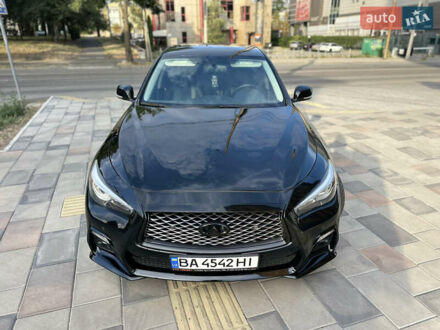 Чорний Інфініті Q50, об'ємом двигуна 3 л та пробігом 87 тис. км за 17999 $, фото 1 на Automoto.ua