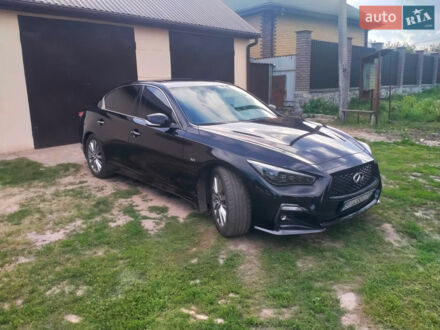 Чорний Інфініті Q50, об'ємом двигуна 3 л та пробігом 27 тис. км за 20000 $, фото 1 на Automoto.ua
