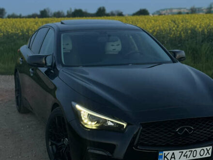 Чорний Інфініті Q50, об'ємом двигуна 3 л та пробігом 85 тис. км за 22500 $, фото 1 на Automoto.ua