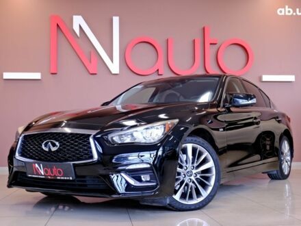 Чорний Інфініті Q50, об'ємом двигуна 3 л та пробігом 88 тис. км за 17300 $, фото 1 на Automoto.ua