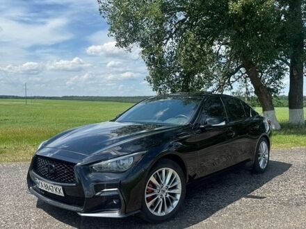 Чорний Інфініті Q50, об'ємом двигуна 3 л та пробігом 64 тис. км за 18999 $, фото 1 на Automoto.ua