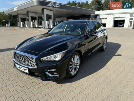 Чорний Інфініті Q50, об'ємом двигуна 3 л та пробігом 68 тис. км за 19999 $, фото 1 на Automoto.ua