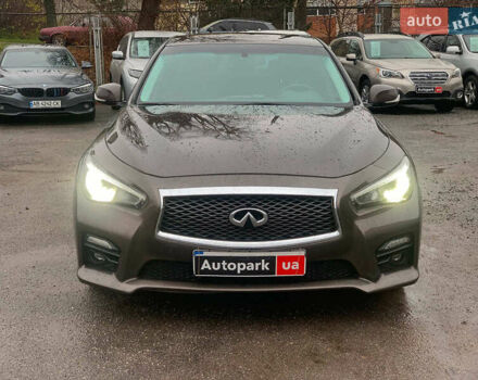 Коричневый Инфинити Q50, объемом двигателя 3.5 л и пробегом 124 тыс. км за 15340 $, фото 1 на Automoto.ua