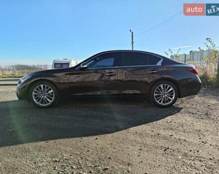 Коричневий Інфініті Q50, об'ємом двигуна 3 л та пробігом 76 тис. км за 17000 $, фото 2 на Automoto.ua